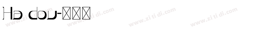 Ha dou字体转换